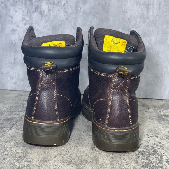 Dr. Martens Gilbreth Steel Toe Boot Women 11 Brown Leather Slip Resistant Safety - Picture 4 of 11